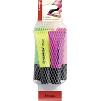 Stabilo NEON - 5er Pack - gelb, grün, orange,