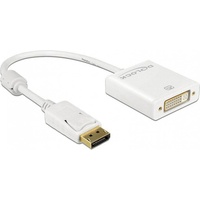 DeLock DisplayPort 1.2 [Stecker]/DVI [Buchse] Adapterkabel, aktiv, weiß (62600)