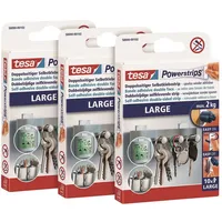 Tesa POWERSTRIPS® Large Doppelseitiger Klebestreifen Weiß Inhalt: 30 St.