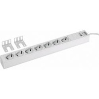 Rittal DK 7240.210 19 Zoll Netzwerkschrank-Steckdosenleiste 1 HE Schutzkontaktsteckdose