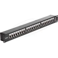 DeLock 19′′ Kupplungs-Patchpanel 24 Port Cat.6,