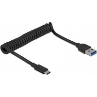 DeLock USB 3.1 Gen 2 Coiled Cable Type-A male