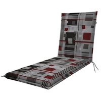 Doppler Auflage »Living«, grau/rot, BxL: 60 x 195 cm