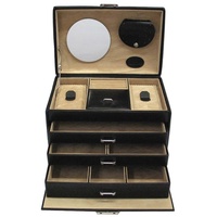 Windrose Merino Moda Jewelry Box Black