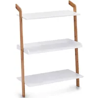 Zeller Leiterregal Bamboo 60 x 30 cm Weiß