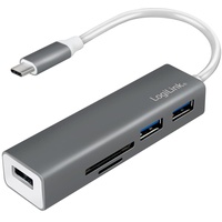 Logilink Dual-Slot-Cardreader, USB-C 3.0 [Stecker] (UA0305)