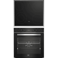 Beko BBUM13329XS, Einbauherdset (Glaskeramikkochfeld, A, 72 l)