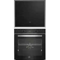 Beko BBUM13329XS Einbauherdset (Glaskeramikkochfeld, 72 l)