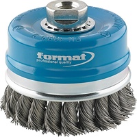 FORMAT Topfbürste Stahl M14 gezopft 80x0,8mm