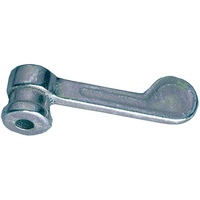 GSG Baubeschläge Vorreiber Nr.8312/G/3, 12mm Unters.hell verz.