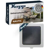 Kopp Universalschalter A/W AP/FR, Nautic Grau