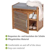 Wenko Schuhschrank Bahari, 62218100 braun, grau 2 Fachböden 50,0