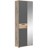 Xonox.home Garderobenschrank grau/eichenfarben