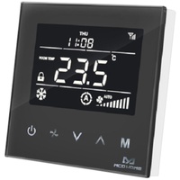 MCO HOME Smart Fan Coil Thermostat 4 Leitungsrohre, schwarz,