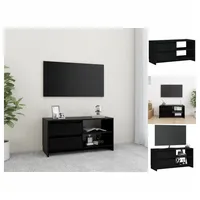 VidaXL TV-Schrank Schwarz 80x31x39 cm Massivholz Kiefer