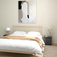 VidaXL Nachttische 2 Stk. Grau 40x30,5x40 cm Massivholz Kiefer