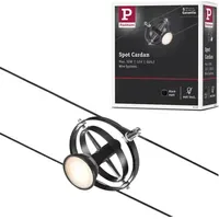 Paulmann CorDuo Seilsystem Cardan Einzelspot GU5,3 Schwarz matt Chrom