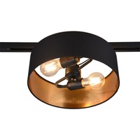 Trio Lighting Schienensystem Duoline in Schwarz/Gold max. 25 W