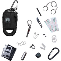 Mil-Tec Paracord Survival Kit Large schwarz