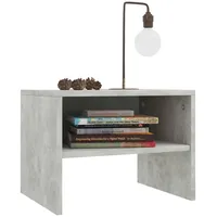 VidaXL Nachttische 2 Stk. Betongrau 40x30x30 cm Holzwerkstoff