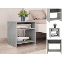VidaXL Nachttisch Betongrau 40x30x40 cm Holzwerkstoff