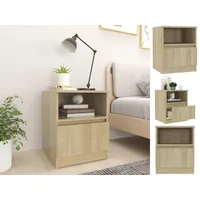 VidaXL Nachttisch Sonoma-Eiche 40x40x50 cm Holzwerkstoff