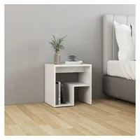 VidaXL Nachttisch Hochglanz-Weiß 40x30x40 cm Holzwerkstoff