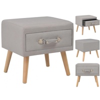 VidaXL Nachtschrank Grau 40 x 35 x 40 cm
