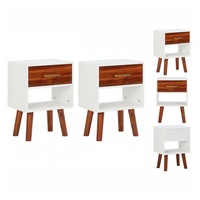 VidaXL Nachtschrank 2 Stk. Akazienholz Massiv 40 x 30