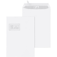 MAILmedia Mailmedia, Versandtasche FSC, DIN C4, mit Fenster, weiß