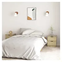 VidaXL Nachttische 2 Stk. Sonoma-Eiche 40x40x50 cm Spanplatte