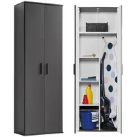 Mokebo Der Lange Besenschrank 60x180x34 cm schwarz