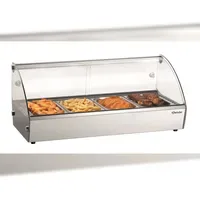 Bartscher Heiße Aufsatzvitrine R4 4 x 1/3 GN