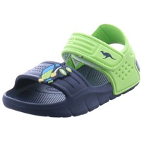 KangaROOS Jungen Sandale, KangaSwim II blau/grün - Blau