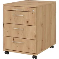 Hammerbacher Rollcontainer 58cm, 3Schübe,Schloß BS Asteich