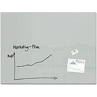 Sigel Glas-Magnettafel Artverum 120,0 x 90,0 cm grau