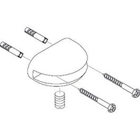 HANSGROHE Halter Axor für Glasablage chrom 40255000