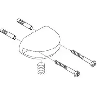 Hansgrohe Halter Axor für Glasablage chrom 40255000