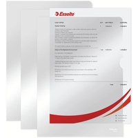 Esselte Standard Plus, A4 glasklar, 100 Stück, Farblos mit