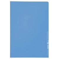 Leitz 100 LEITZ Sichthüllen DIN A4 blau genarbt 0,13