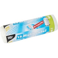 Papstar Müllbeutel 60,0 l transparent 12,0 μm, 15 St.