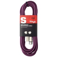 Stagg 6 m hochwertigen XLR-auf XLR-Stecker Mikrofon Kabel violett