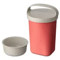 Koziol BUDDY Snackpot mit Einsatz und Deckel, 700ml nature