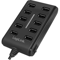 Logilink USB 2.0 hub 10-Port with On/Off switch USB-Hubs