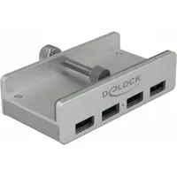 DeLock Externer USB 3.0 4 Port Hub mit Feststellschraube