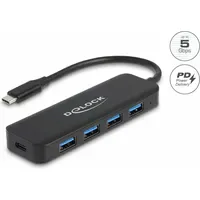 DeLock 64170 - USB 3.0 4-Port Typ-C Hub mit