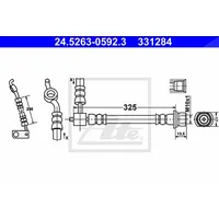 ATE Bremsschlauch 24.5263-0592.3