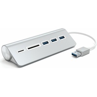 Satechi Aluminum USB 3.0 Hub & Card Reader Silver