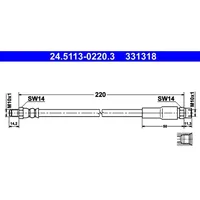 ATE Bremsschlauch 24.5113-0220.3