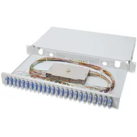Digitus LWL Spleißbox, 1HE, bestückt, 24x SC DX, OS2